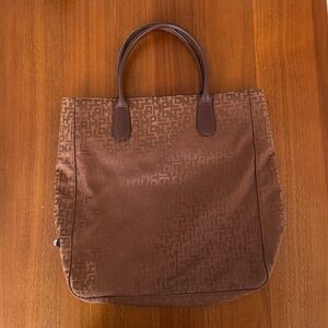 Longchamp Brown Monogram Tote Bag